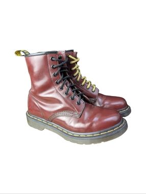 Dr. Martens 1460 Cherry Red 8 Eye Leather Boots | Grunge Punk | Women's 6